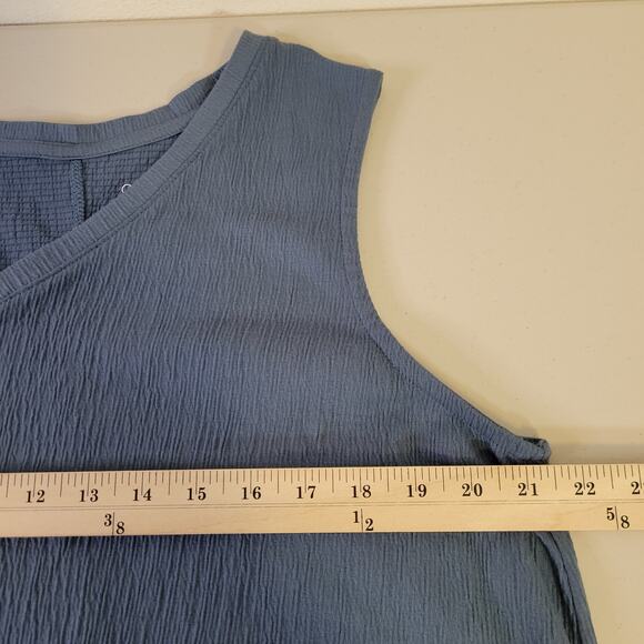 Cuddle Duds Womens V-Neck Crinkle Jersey Romper Tank Dress Flounce Hem Size 1X - Picture 4 of 10